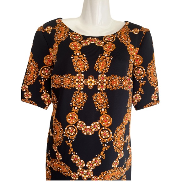 New Jewel print dress back zip size 12 - Picture 4 of 13